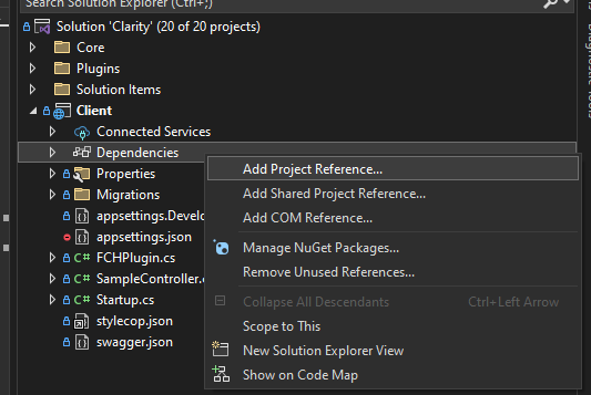 Visual Studio - Add Project Reference